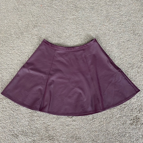 Lauren Conrad Faux Leather Circle Skirt - Picture 1 of 4